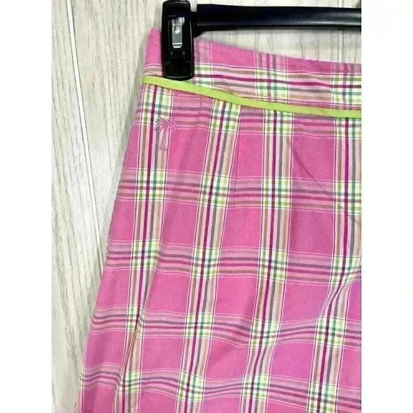 Lilly Pulitzer Sz 6 Pleated Plaid Skort Skirt Golf Clueless Preppy Pink Y2K - Picture 2 of 8